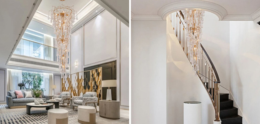 Люстра Waterfall Chandelier Crystal Drops