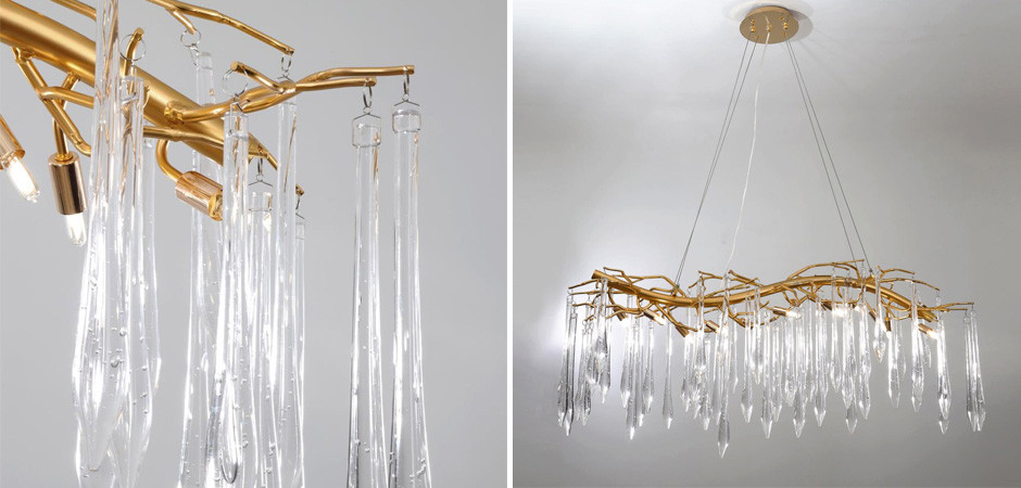 Люстра Whisper с Хрустальным Плафоном