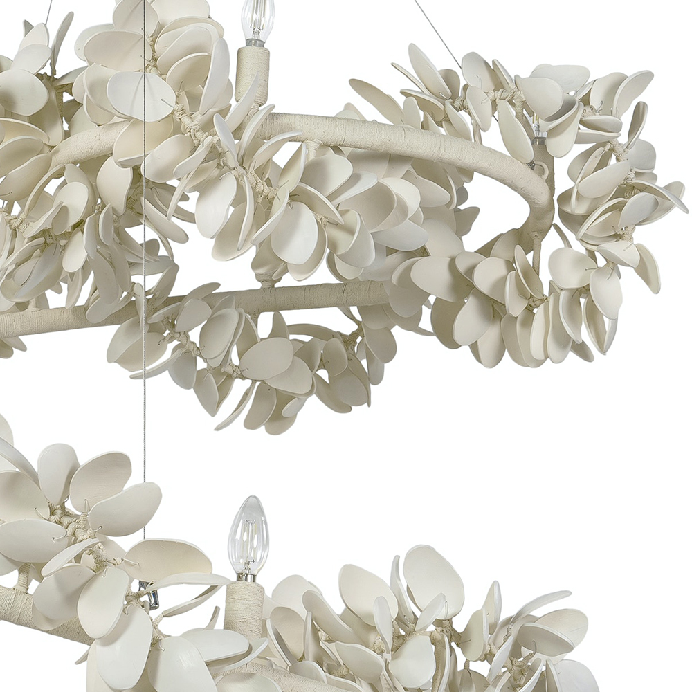 Люстра White Bionic Petals Flo Spiral Chandelier