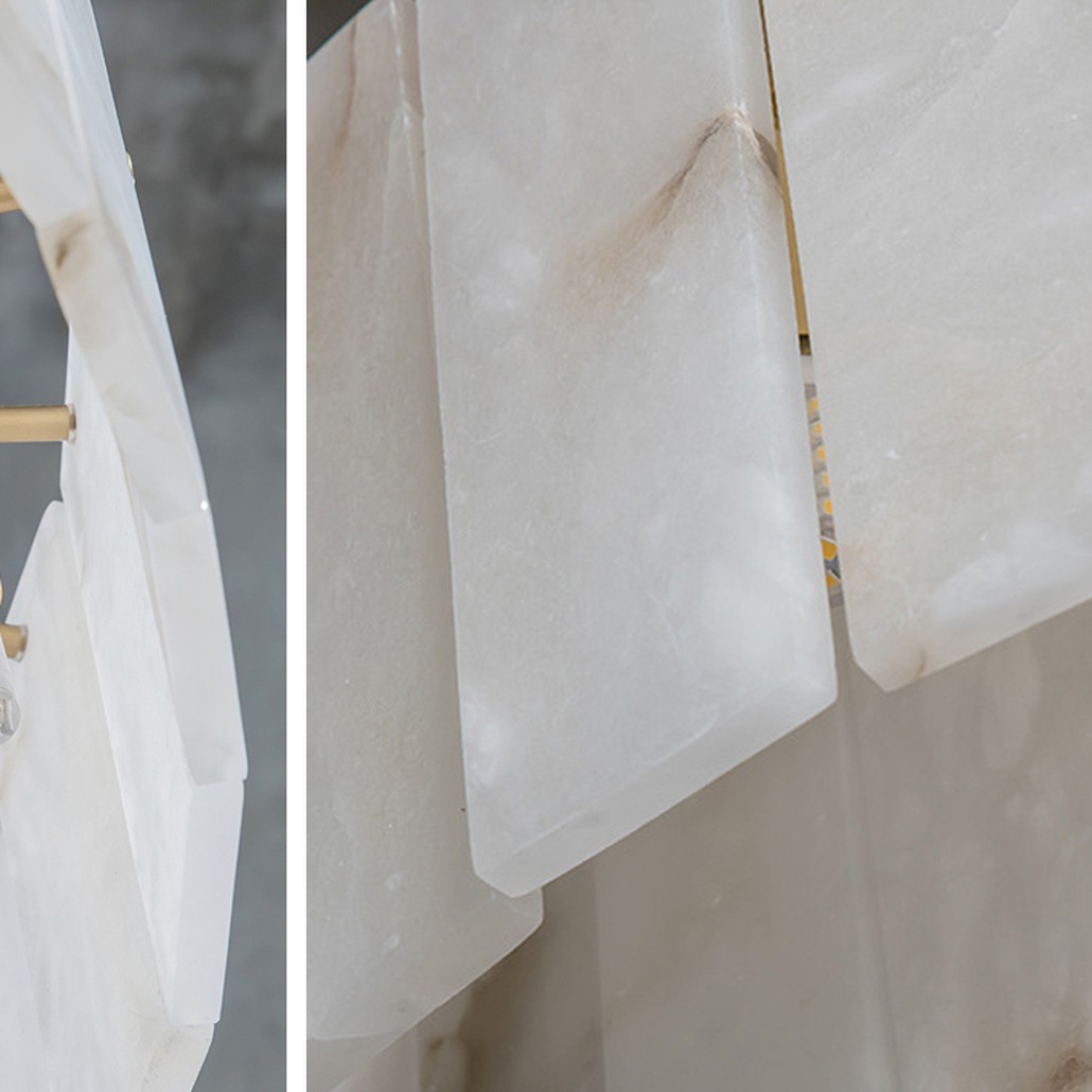 Люстра Арт-Деко натуральный мрамор Art-Deco Chandelier Marble