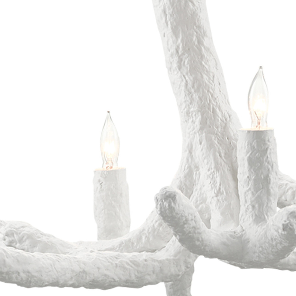 Люстра белая в виде веток Chandelier White Branch