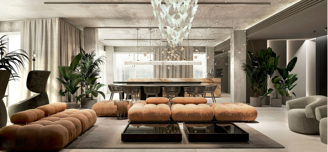 Люстра Белые Бабочки Светло-Зеленая база Night Butterflies Chandelier