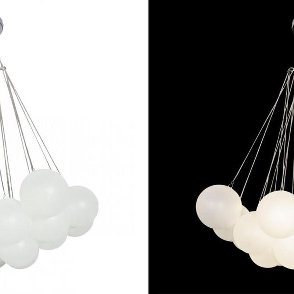 Люстра Белые Шары Apparatus Studio CLOUD Silver диаметр 60 см