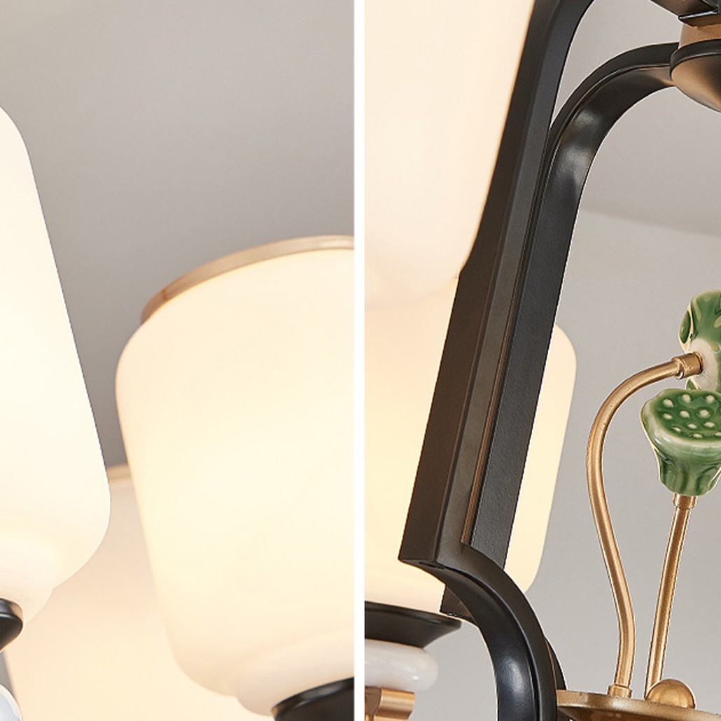 Люстра в китайском стиле Chinese Style Lotus Fruit Chandelier