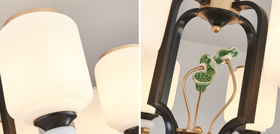 Люстра в китайском стиле Chinese Style Lotus Fruit Chandelier