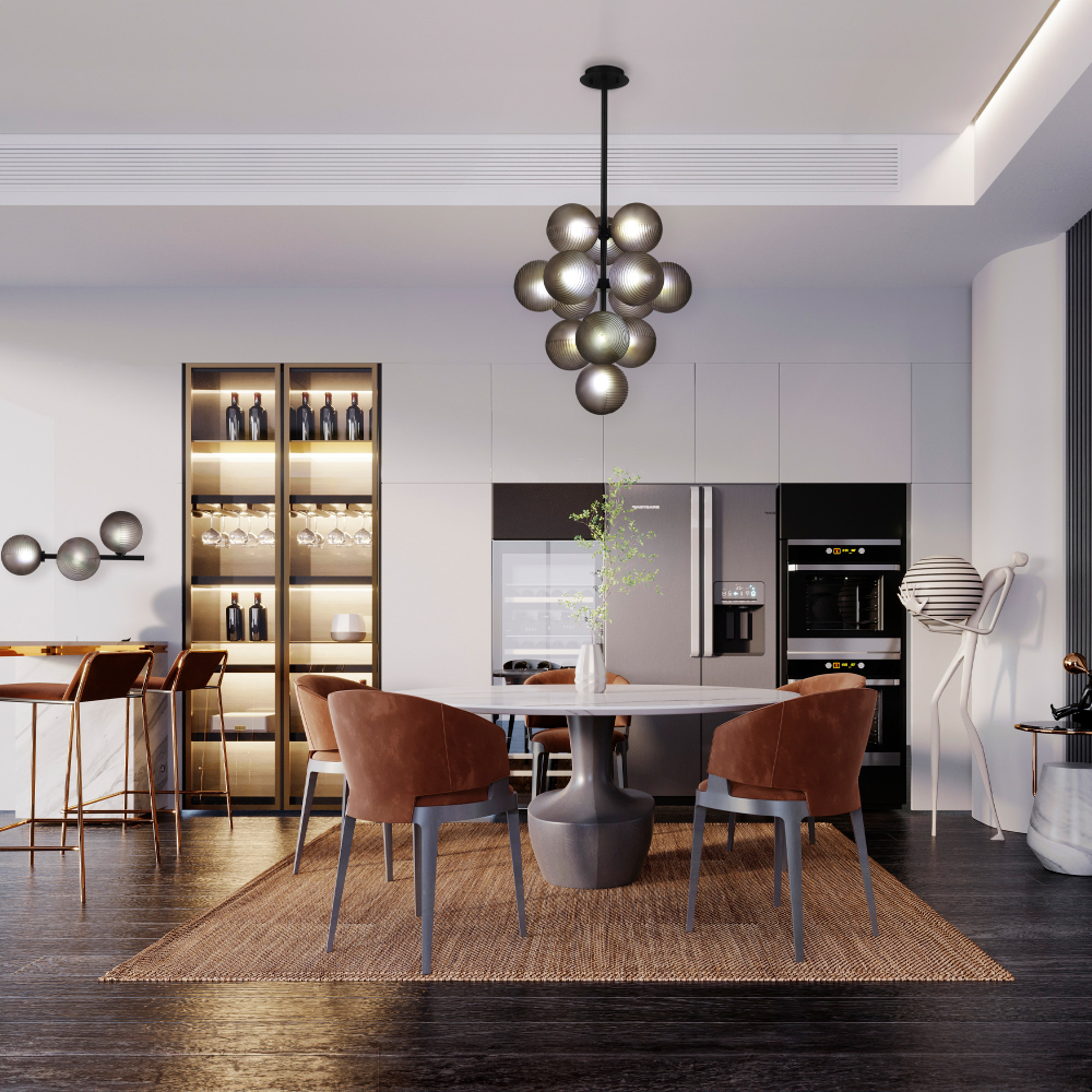 Люстра в форме виноградой грозди Inflorescence