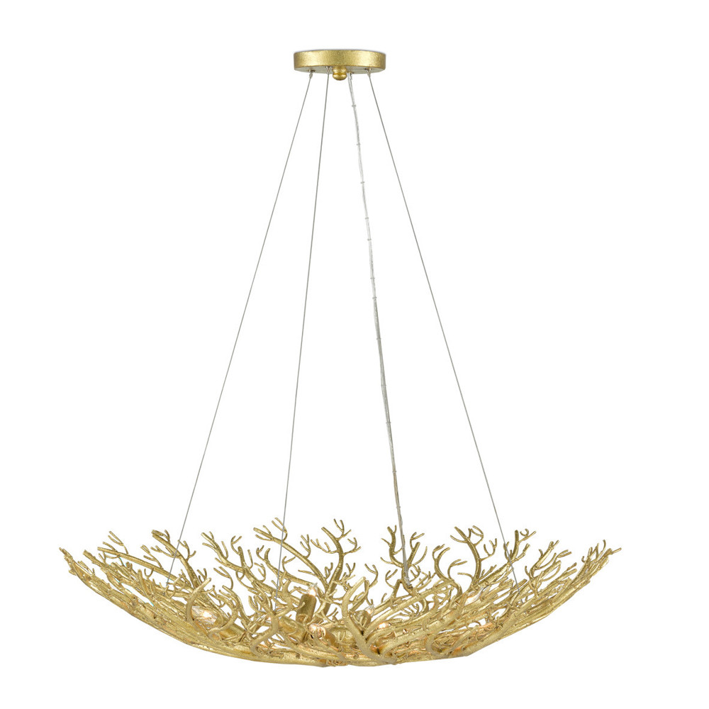 Люстра в форме золотой чаши из кораллов Coral Decor