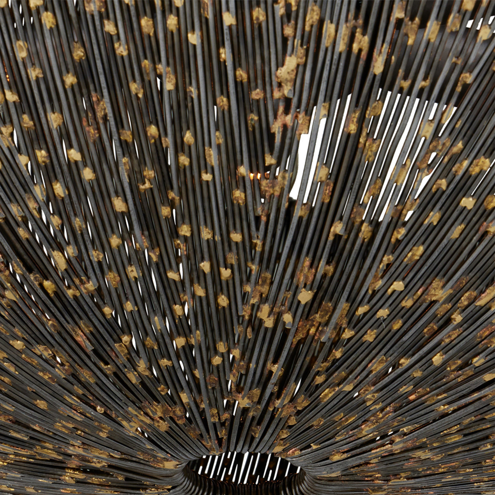 Люстра в форме колокола с декором из тонких железных нитей Jagged Pattern