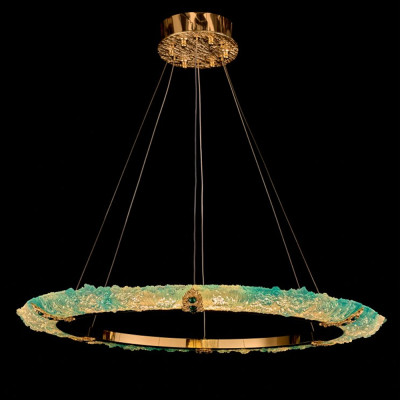 Люстра в форме кольца с цветочным декором Warm Heavenly Light