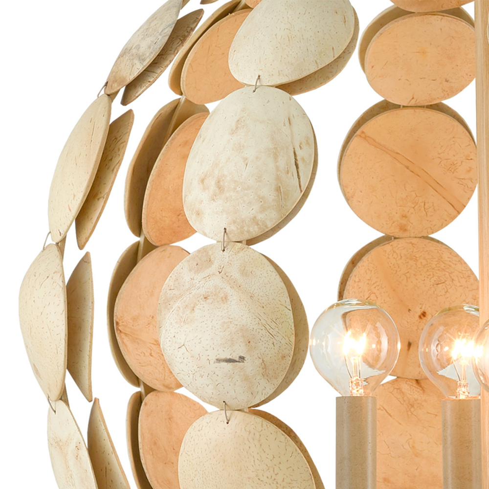 Люстра в форме шара с декором из круглых декоративных элементов Texture Discs