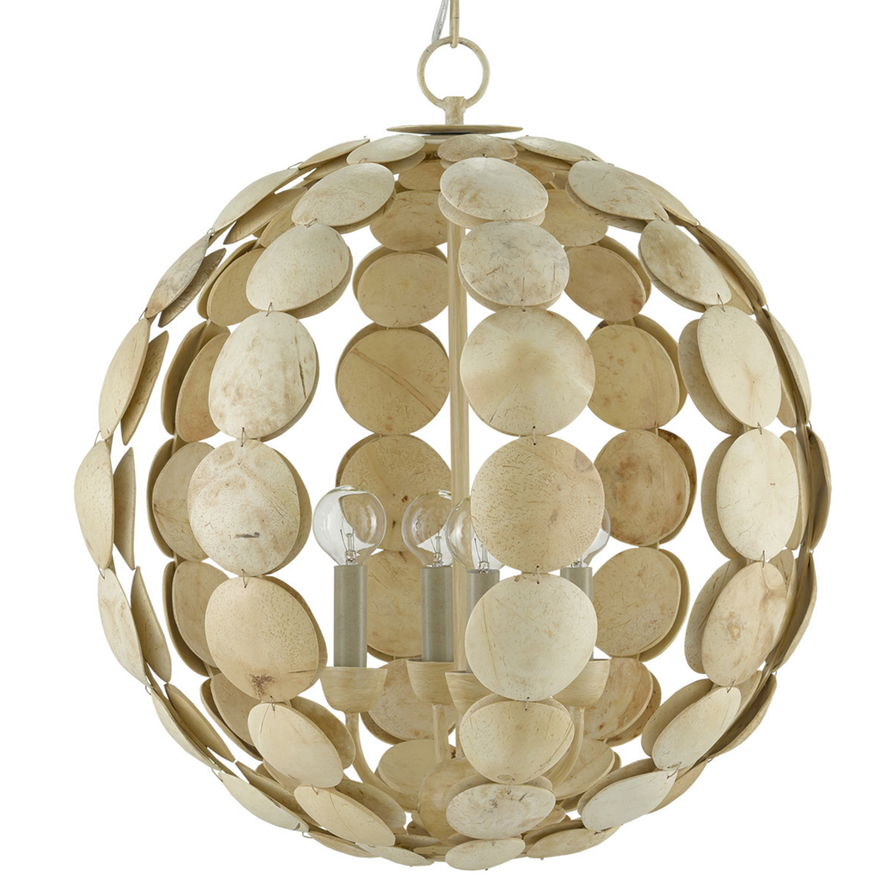 Люстра в форме шара с декором из круглых декоративных элементов Texture Discs