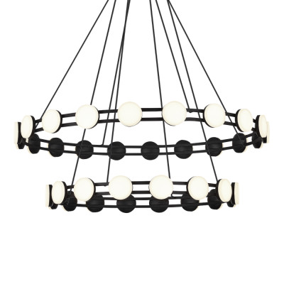 Люстра двухъярусная с круглыми светодиодными источниками света Maxine Light