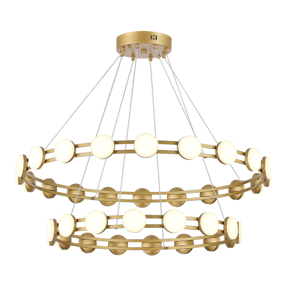 Люстра двухъярусная с круглыми светодиодными источниками света Maxine Light
