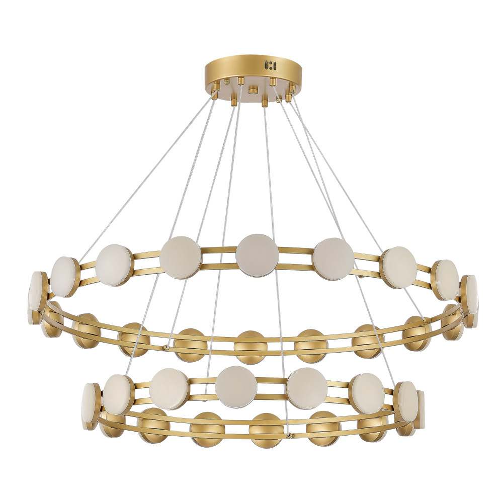 Люстра двухъярусная с круглыми светодиодными источниками света Maxine Light