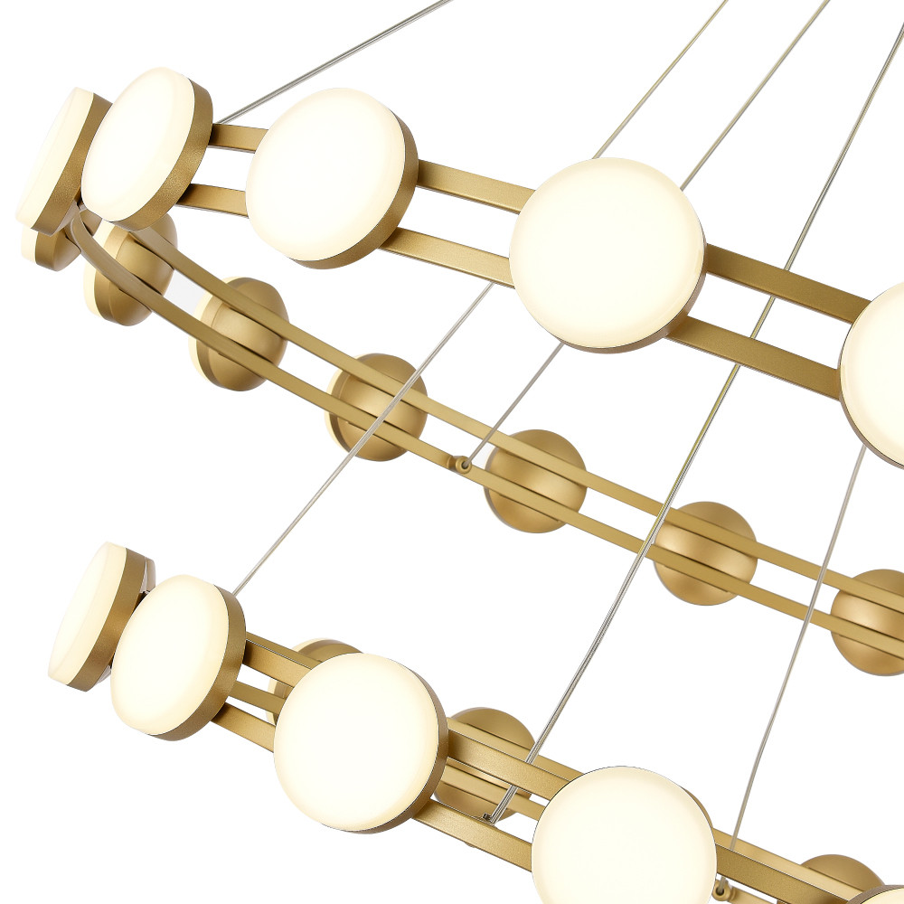 Люстра двухъярусная с круглыми светодиодными источниками света Maxine Light