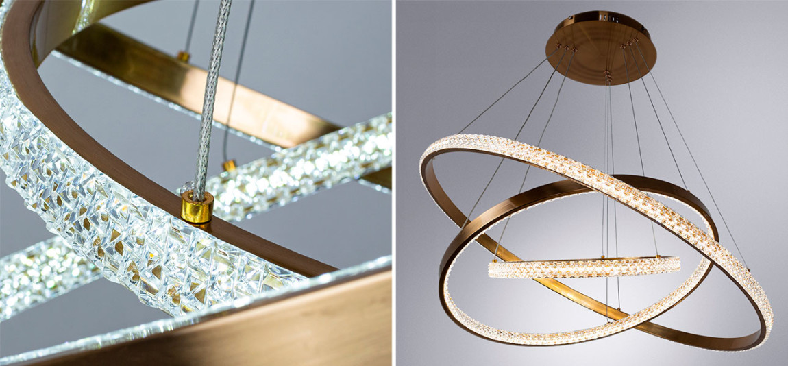 Люстра дизайнерская Gold Rings of Venus