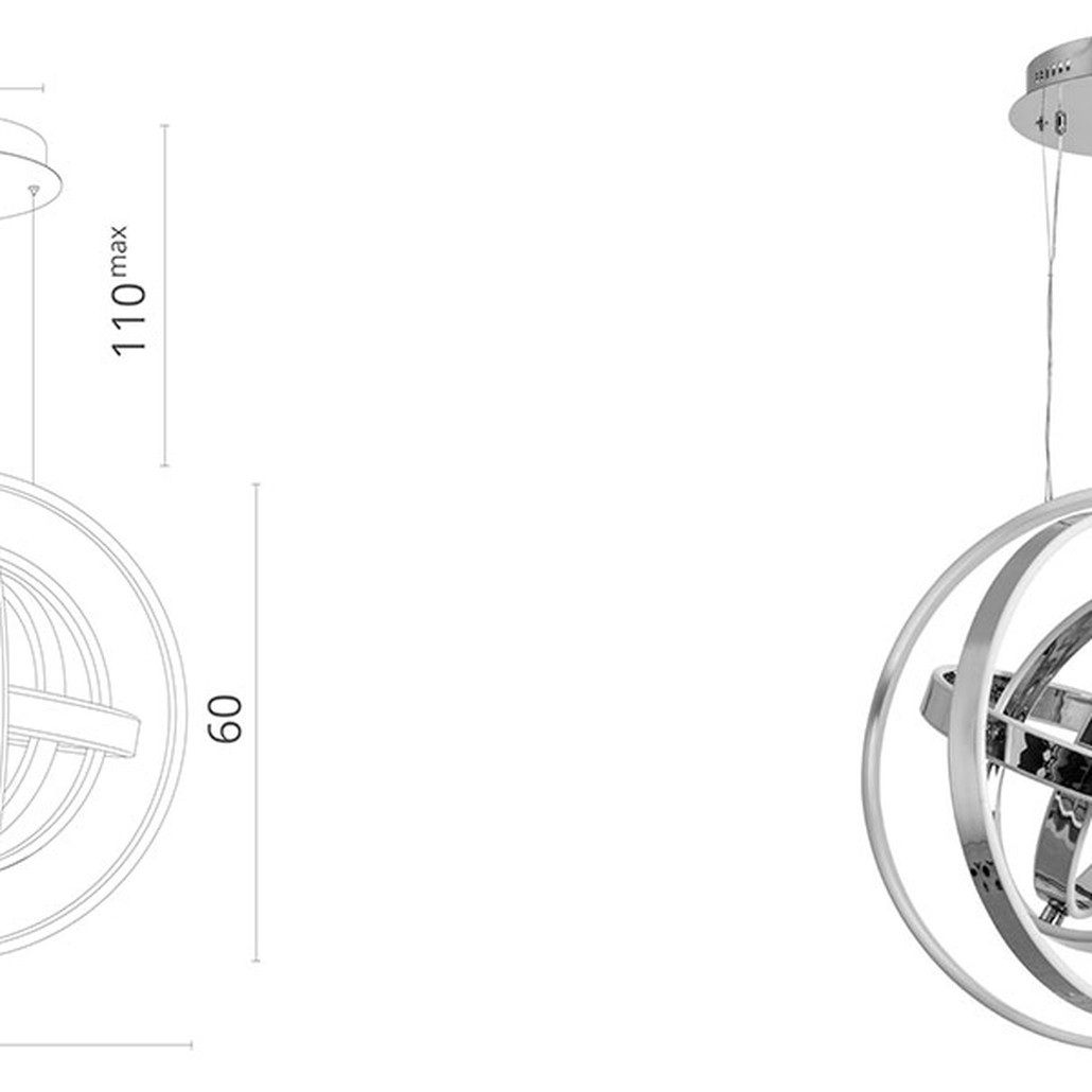 Люстра дизайнерская Rings