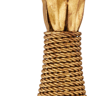 Люстра золотая с декором в виде перьев Bunch of Feathers