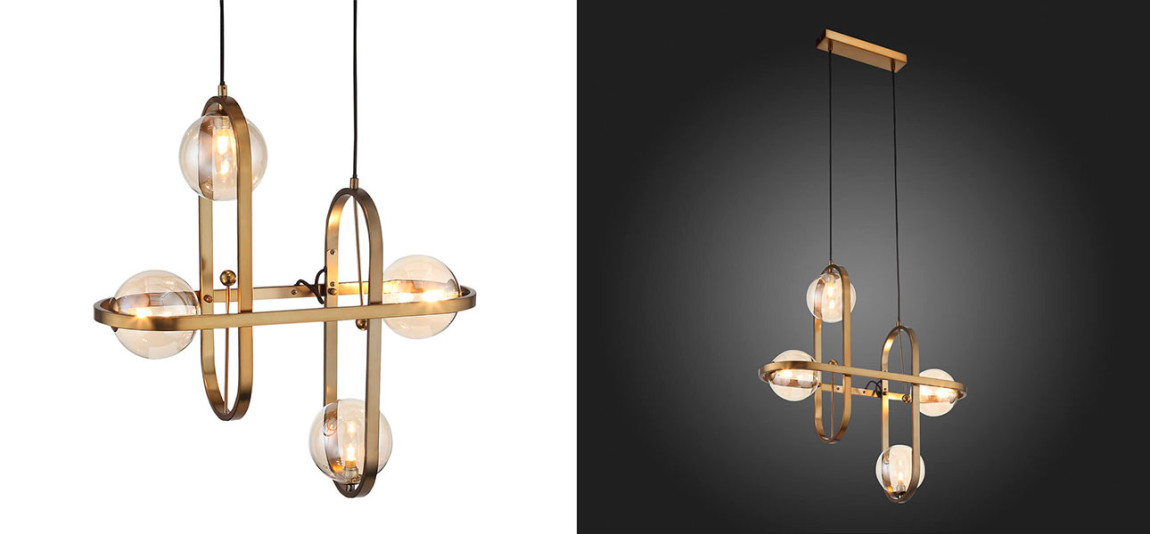 Люстра золото Scandinavia