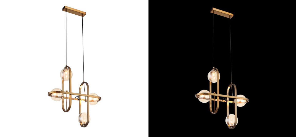 Люстра золото Scandinavia