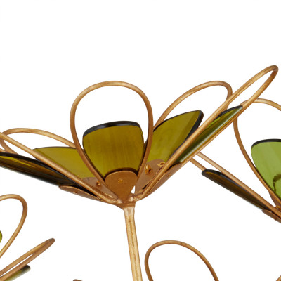 Люстра золотого цвета в форме цветка Hanging Flowers