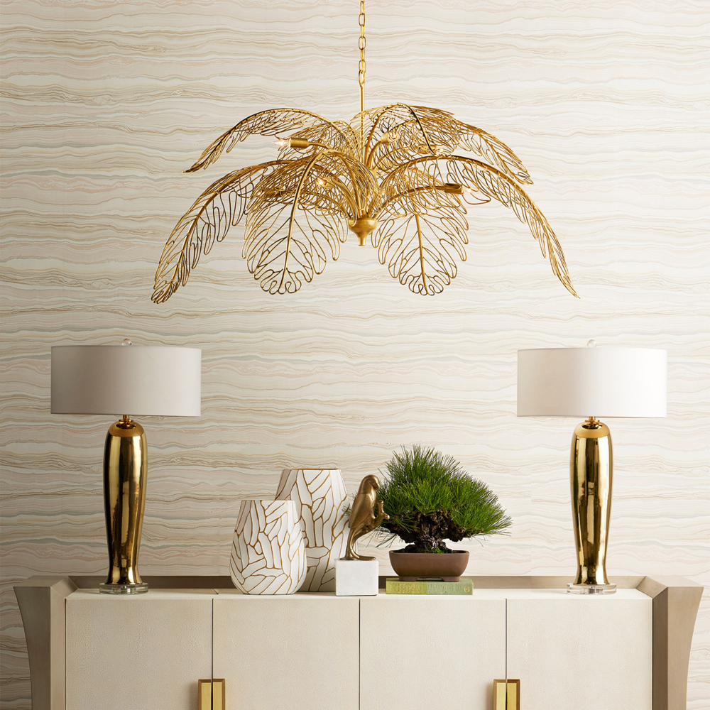 Люстра Золотые листья Golden Petals