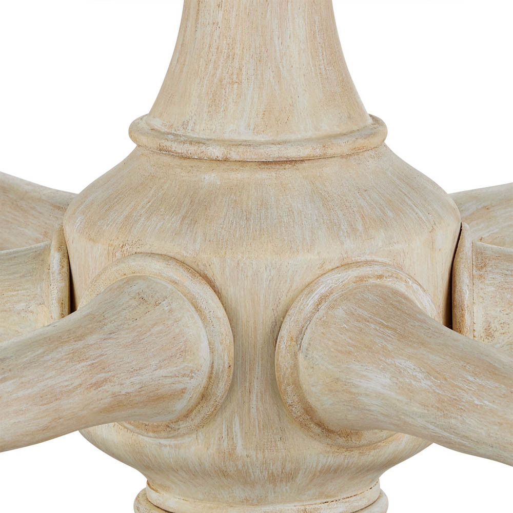 Люстра из дерева в форме подсвечника Coastal Aesthetics