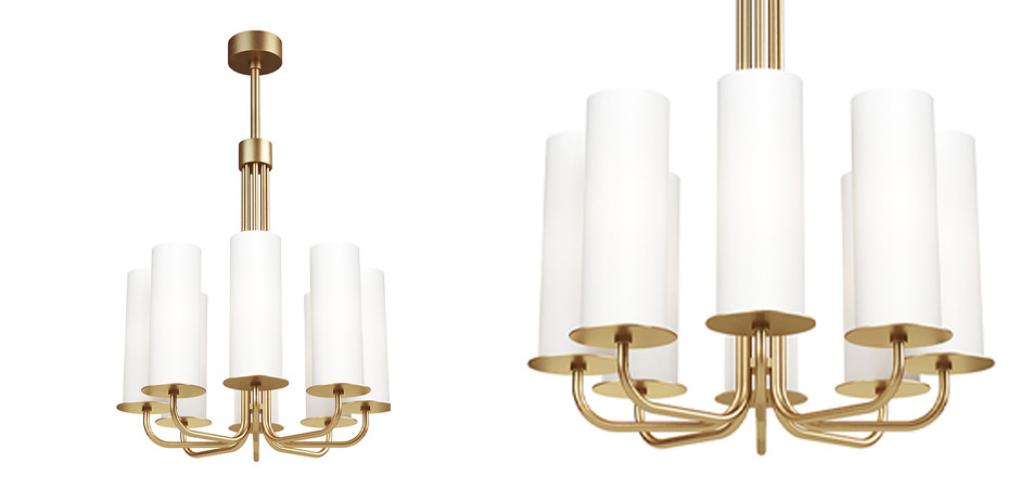 Люстра из латуни Spindle