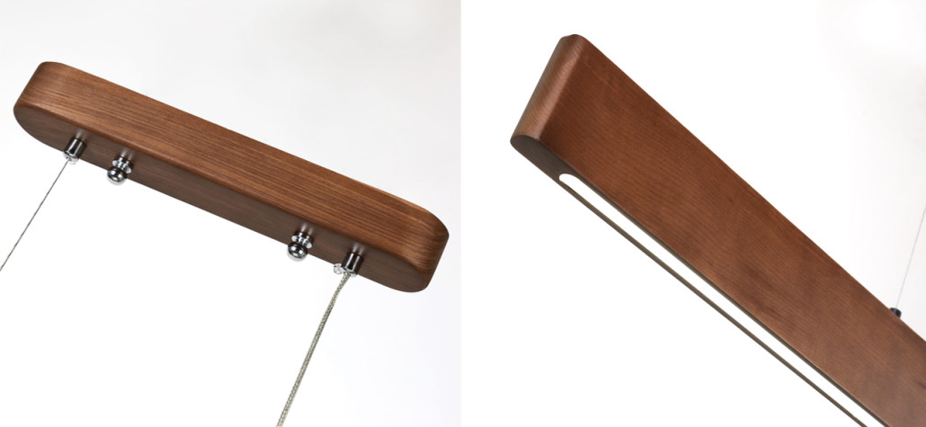 Люстра из натурального дерева Line Pendant