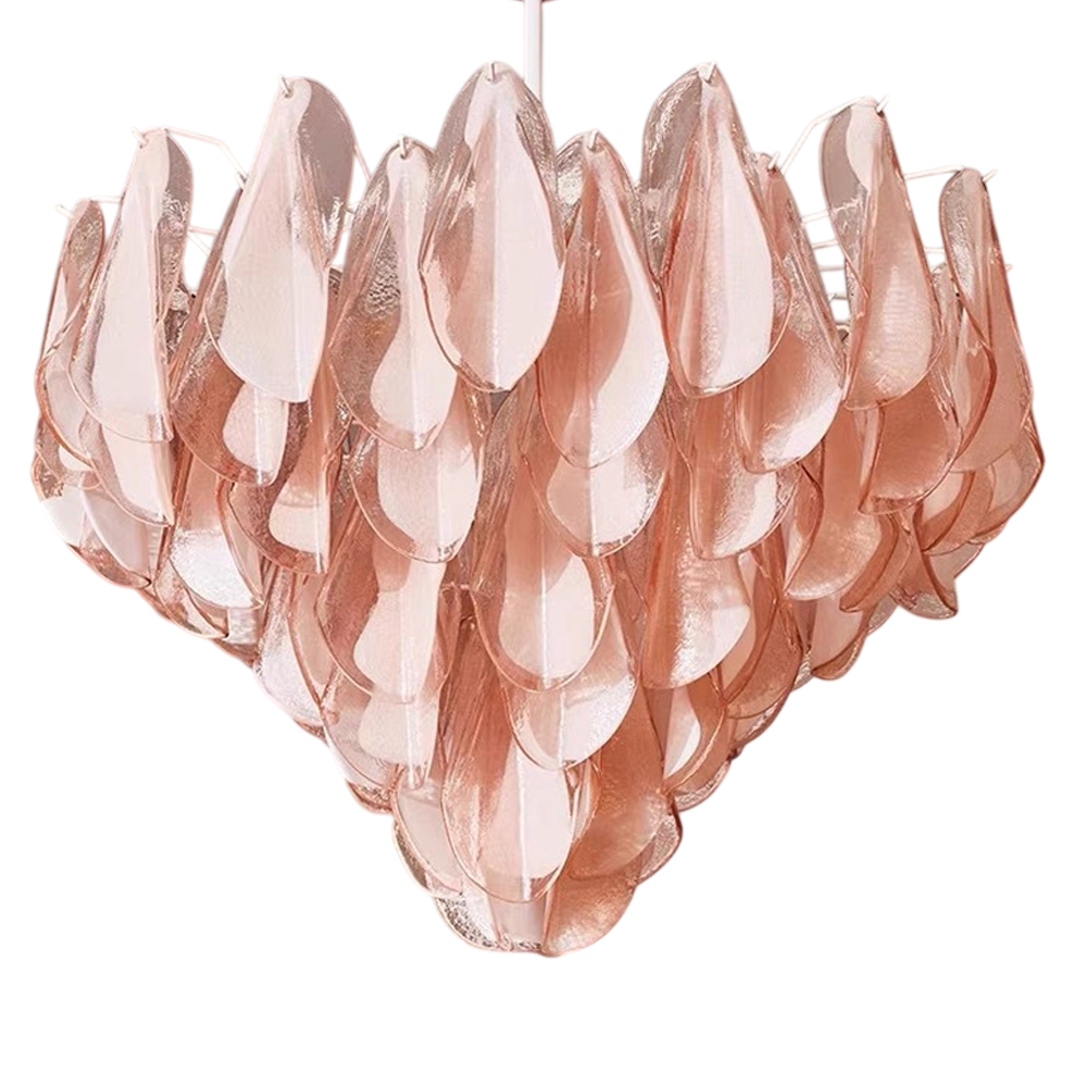 Люстра из стекляных розовых лепестков Petalled Illuminator