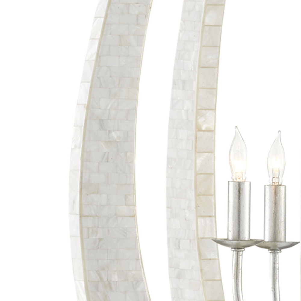 Люстра каплевидной формы покрытая перламутровой мозаикой Soft Pearl Shape