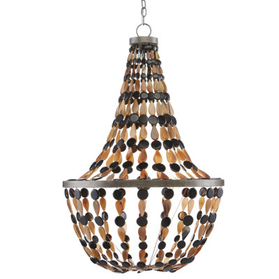Люстра каплевидной формы с подвесками в виде декоративных бусин Flat Beads