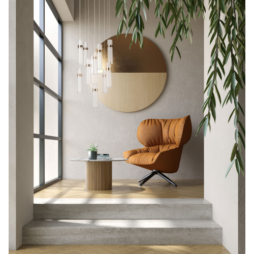 Люстра каскадная с прозрачными цилиндрическими плафонами Jenae Glass Tube Lighting