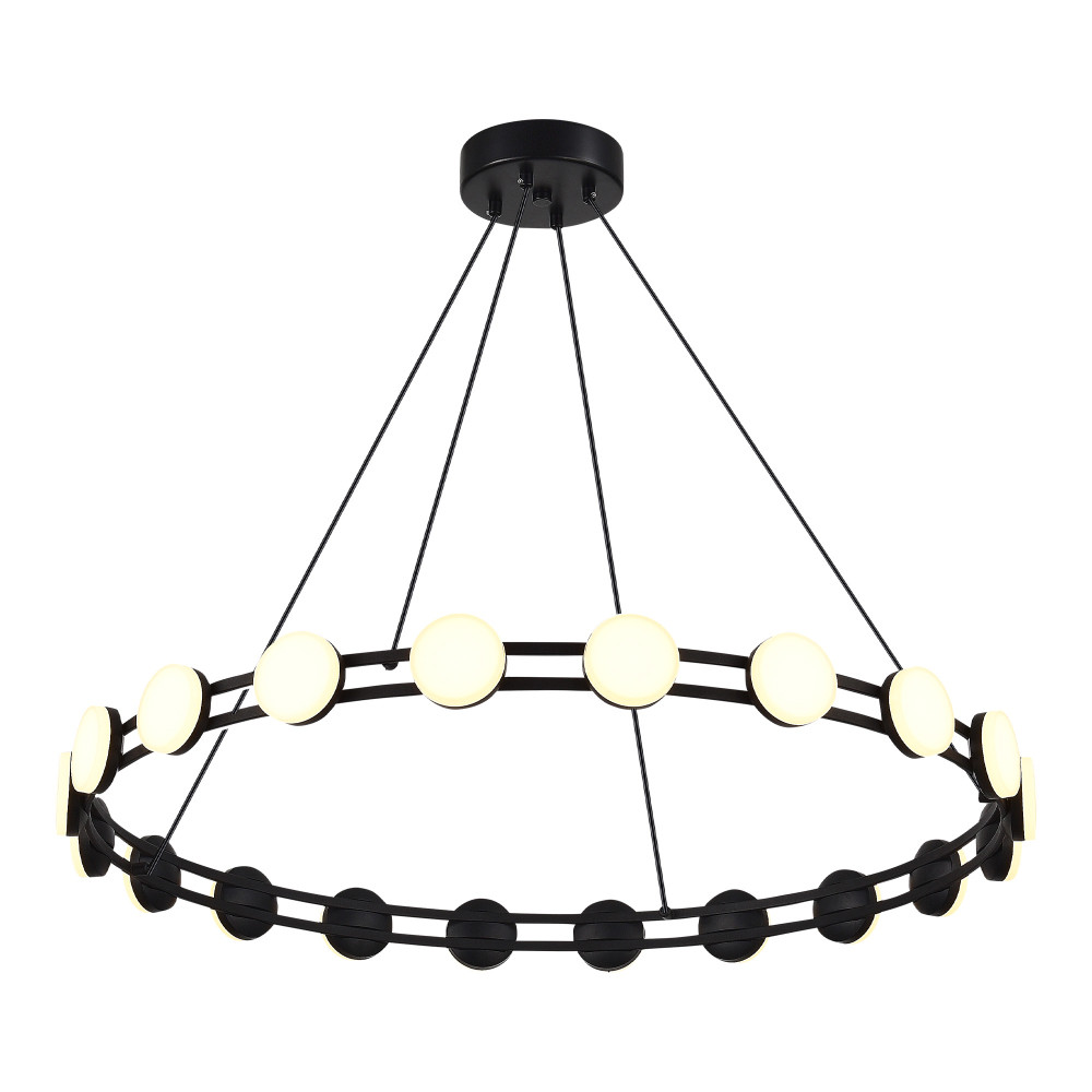 Люстра кольцевая с круглыми светодиодными источниками света Maxine Light