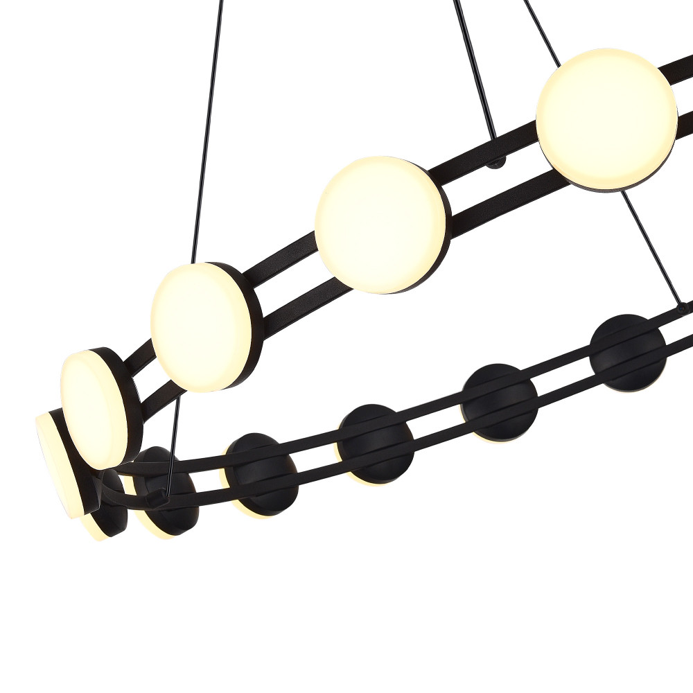 Люстра кольцевая с круглыми светодиодными источниками света Maxine Light