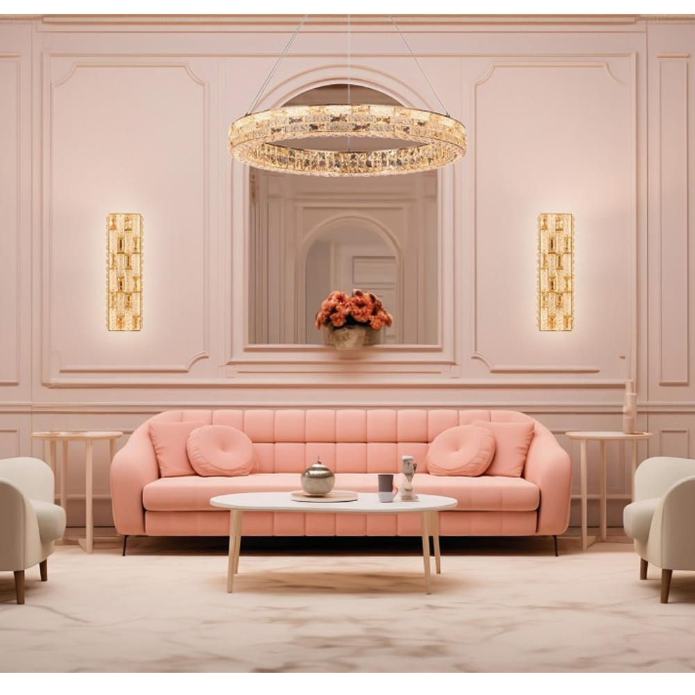 Люстра кольцевая с текстурной огранкой Reflection of Reality