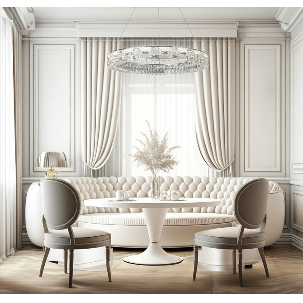 Люстра кольцевая с текстурной огранкой Reflection of Reality