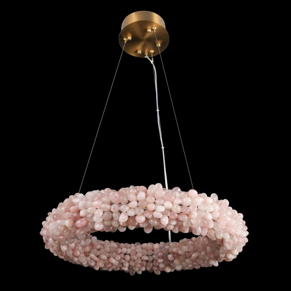 Люстра кольцевая с частичками натурального горного хрусталя Crystal Shimmer