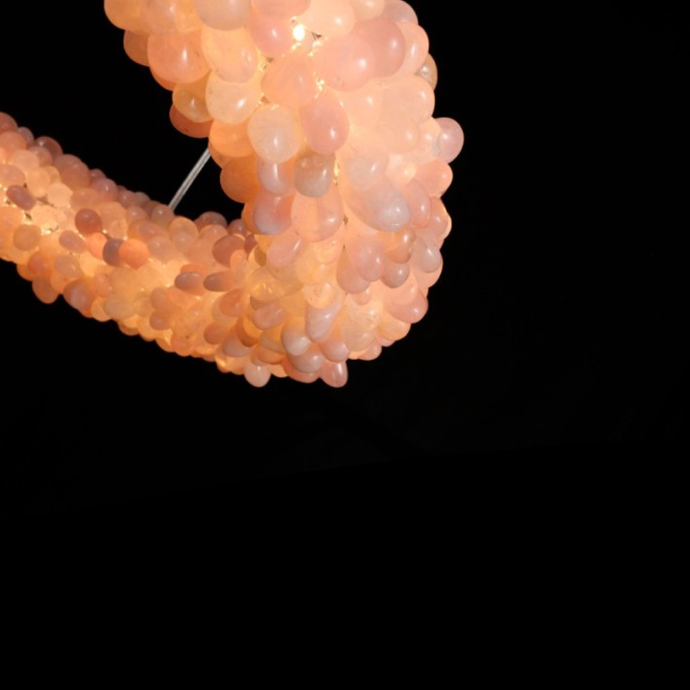 Люстра кольцевая с частичками натурального горного хрусталя Crystal Shimmer