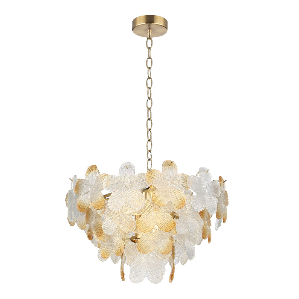 Люстра конусообразная с цветочными мотивами Light Floral Glow