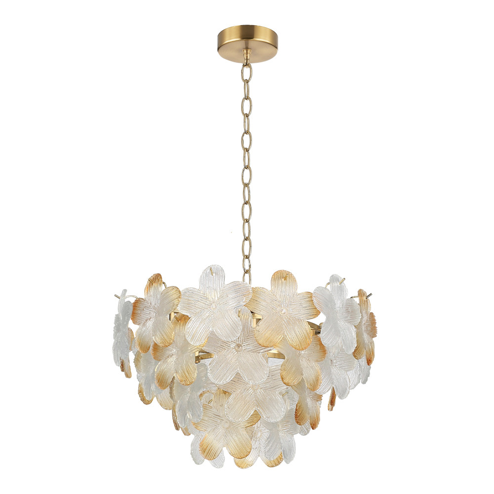 Люстра конусообразная с цветочными мотивами Light Floral Glow