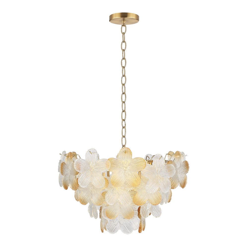 Люстра конусообразная с цветочными мотивами Light Floral Glow