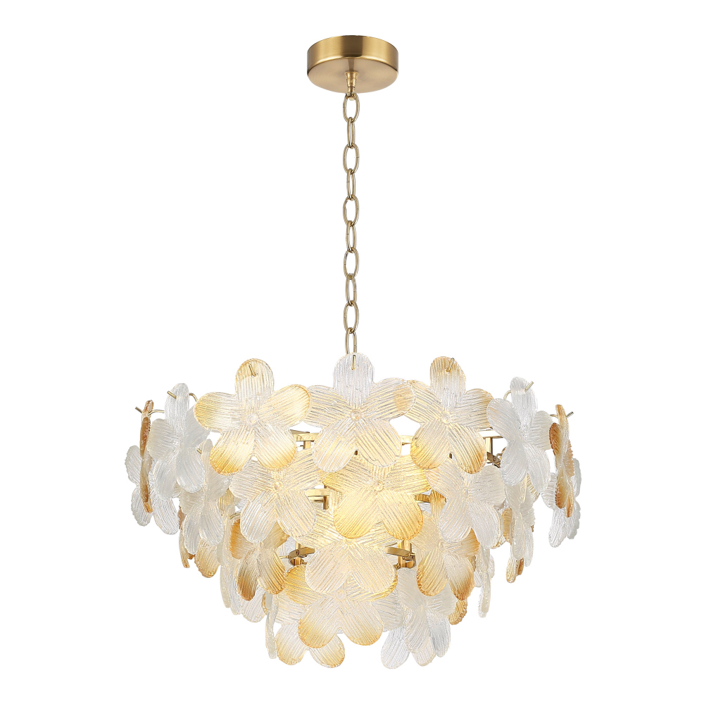 Люстра конусообразная с цветочными мотивами Light Floral Glow