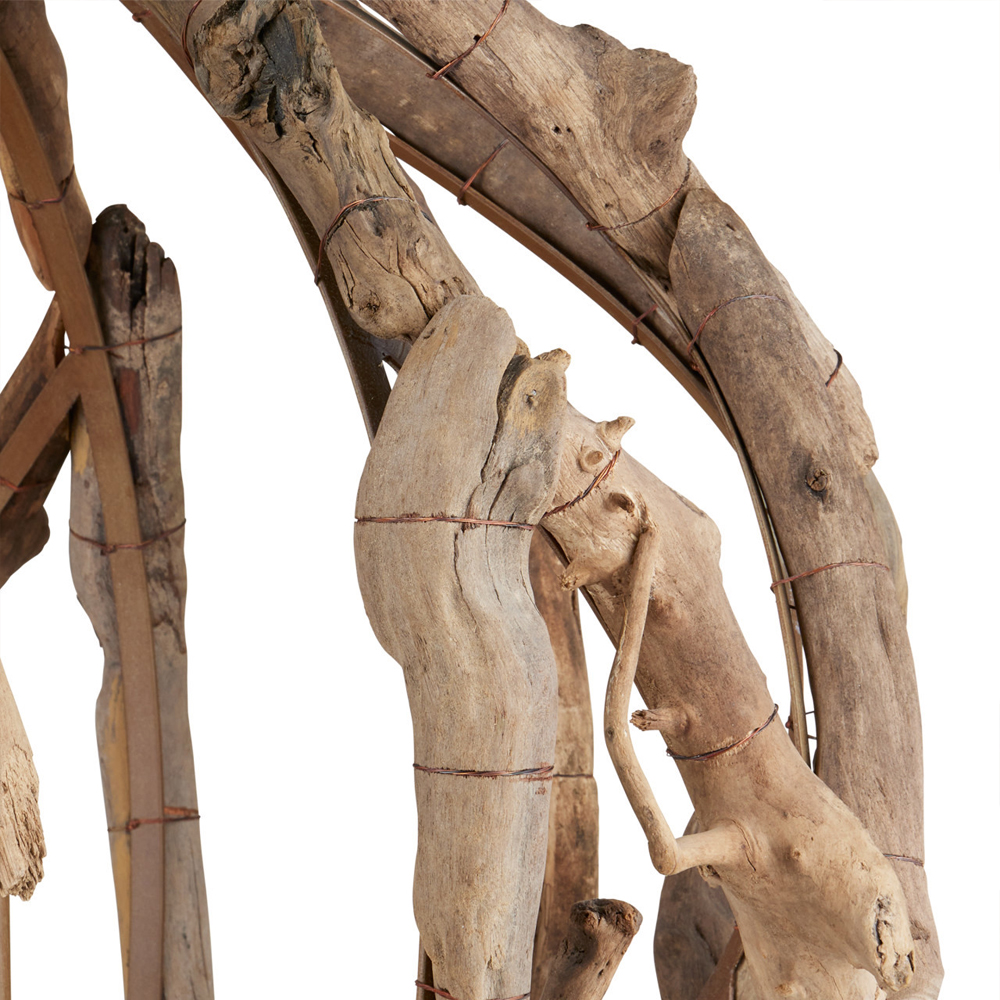 Люстра круглая в виде веток деревьев Natural Driftwood