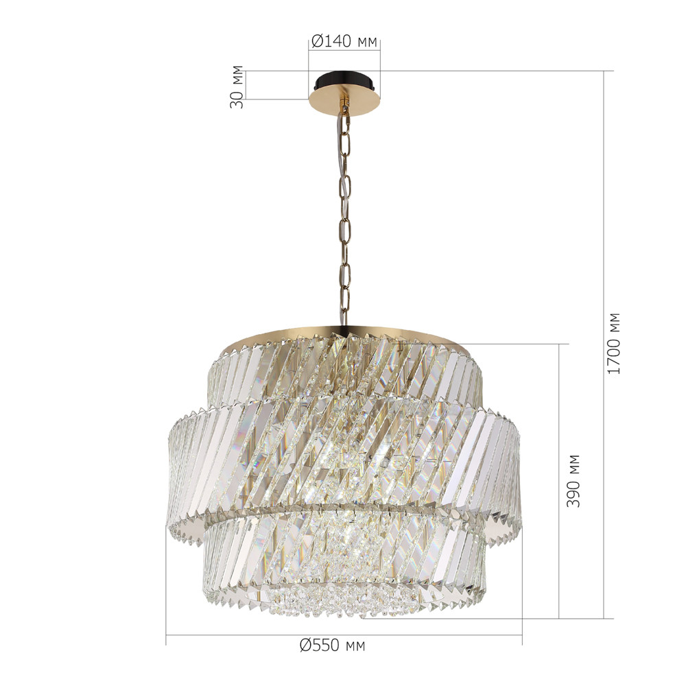 Люстра круглая в классическом обрамлении Light Connoisseurs Beauty