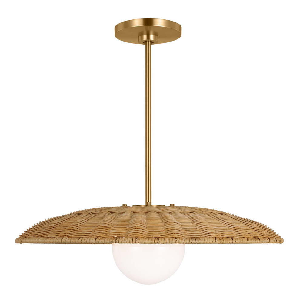 Люстра круглая из ротанга Long Lasting Chandelier