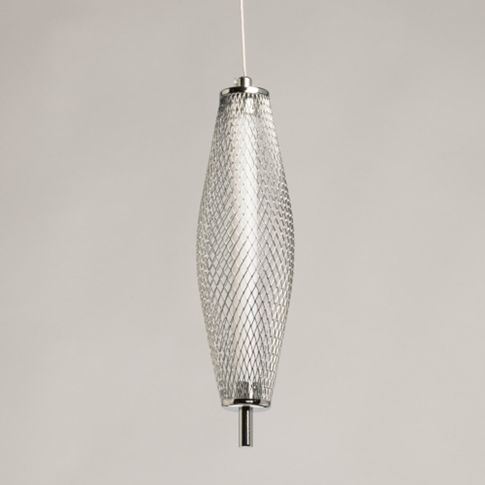 Люстра круглая каскадня с 5-ю плафонами из металлической сетки Mesh Lampshade Lighting