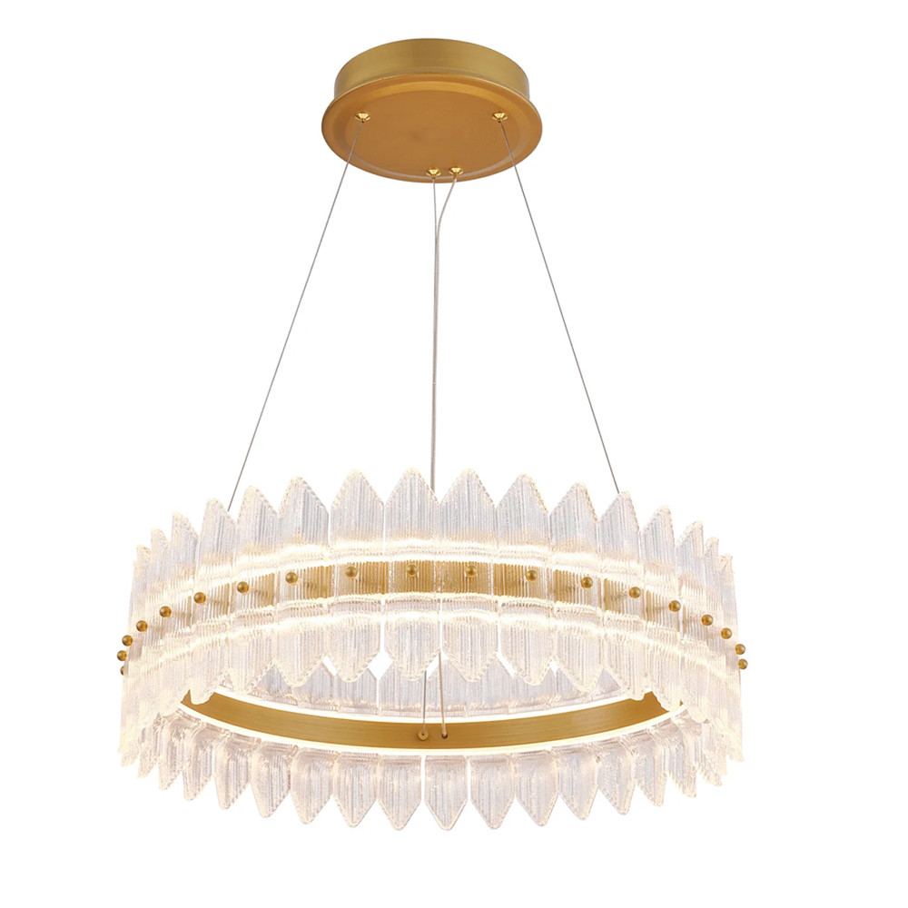 Люстра круглая с декоративными элементами в виде лепестков Round Light Flashing