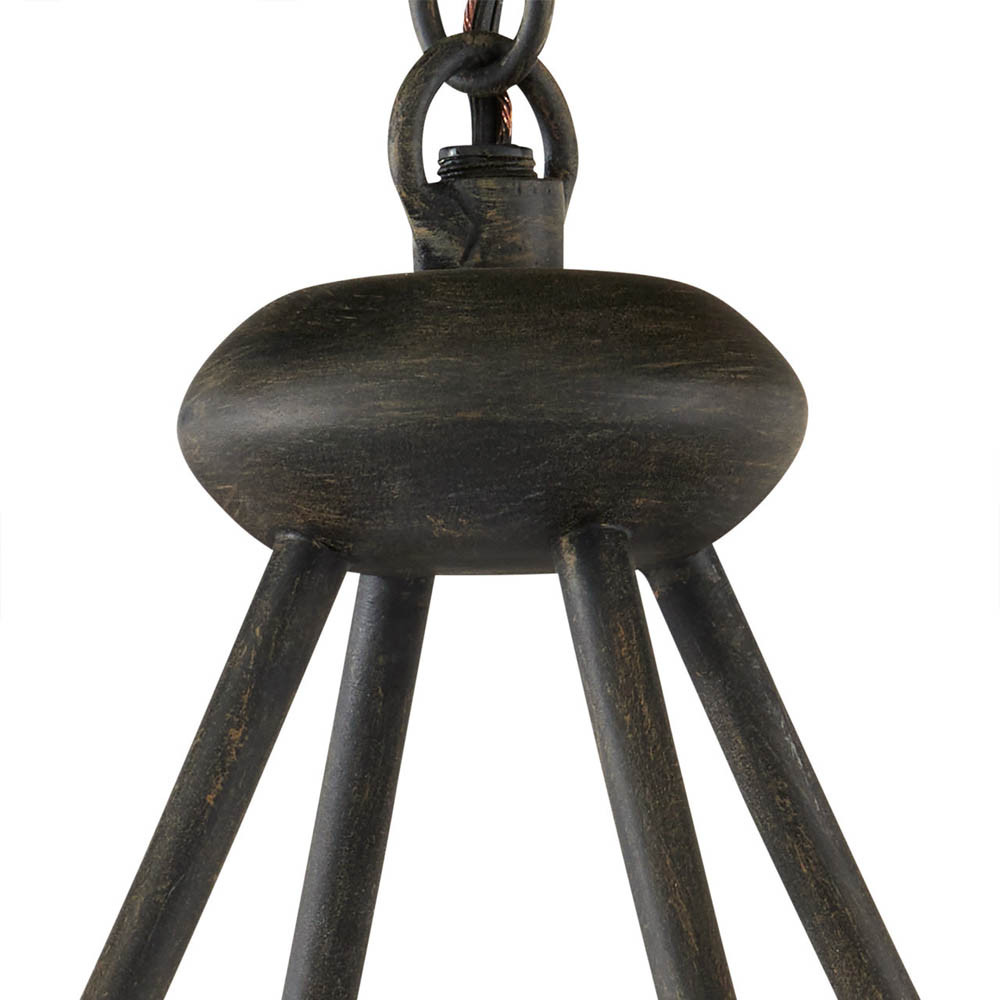 Люстра круглая с литыми стеклянными дисками Olympe Glass Chandelier