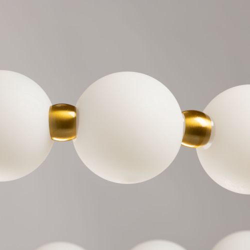 Люстра круглая с матовыми белыми шарами PEARLS Suspension
